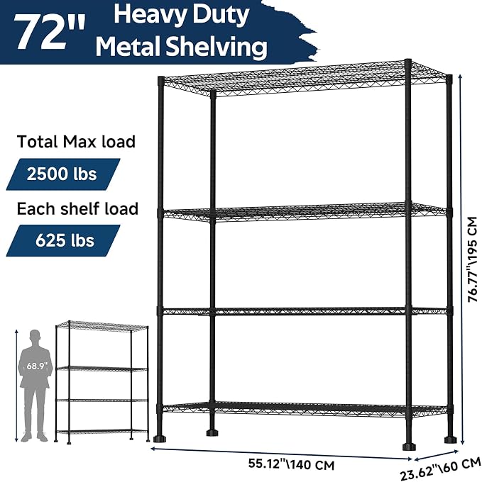Whitmor 4 Tier Storage Shelves - Image 2