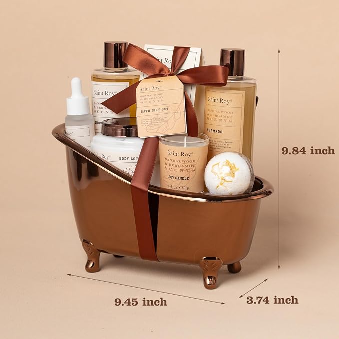 Fathers Day Gifts for Men Dad Birthday Gifts Spa Kit Cedar & Bergamot Scents - Image 6