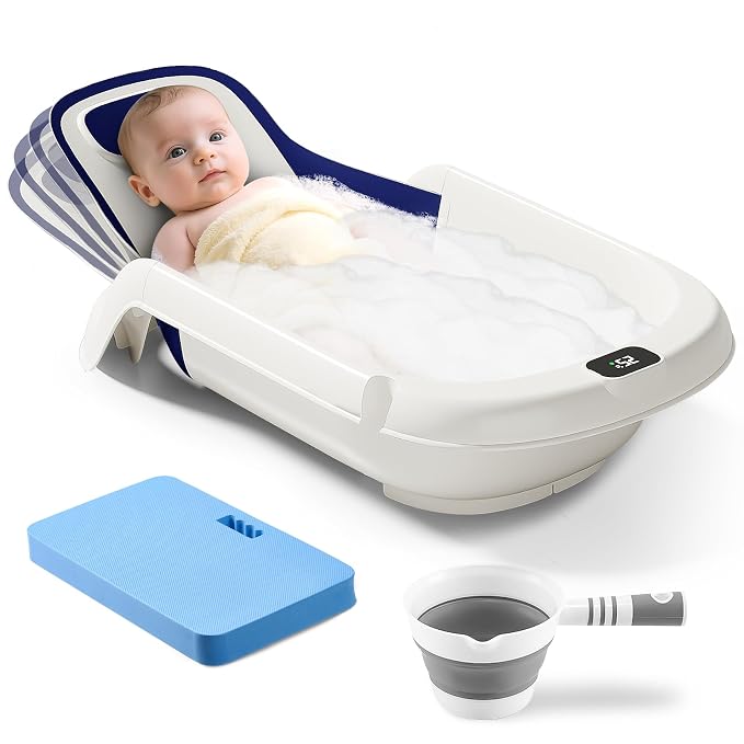 Baby Bathtub, 5-in-1 Reclining Baby Bathtub, Baby Bath Tub by Aimsnk