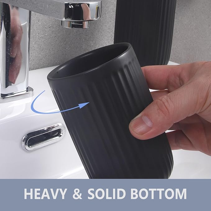 Matte Black Toothbrush Holders for Bathrooms - Image 4