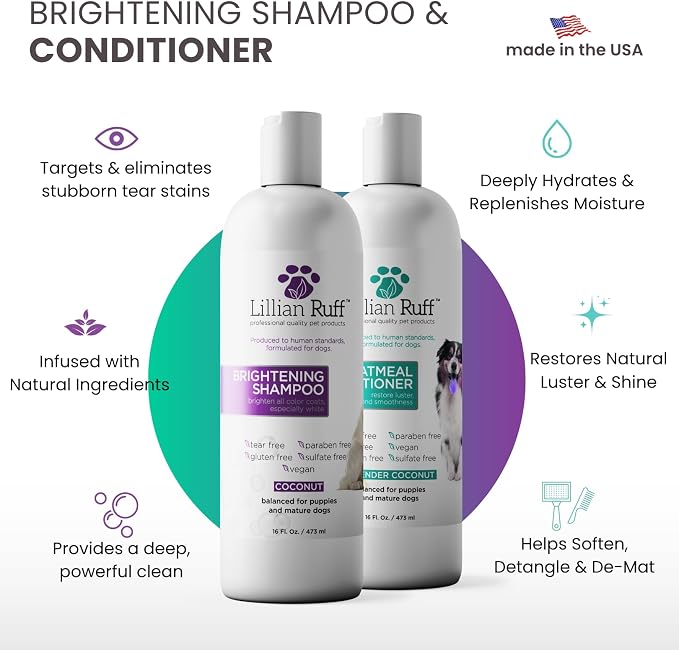 Lillian Ruff Brightening Shampoo & Oatmeal Conditioner Set - Image 2