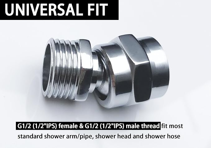 shower head swivel adapter ball joint, showerhead adjustable connector - Image 5