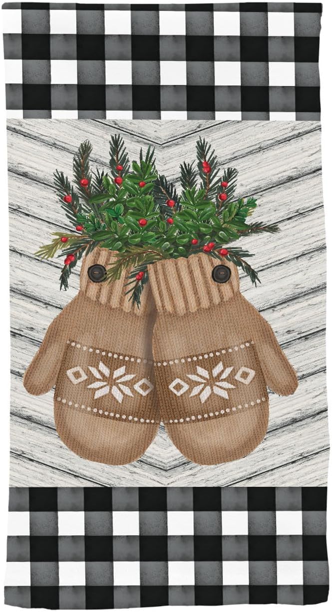 Briarwood Lane Farmhouse Mittens Hand Towel by BriarwoodLane