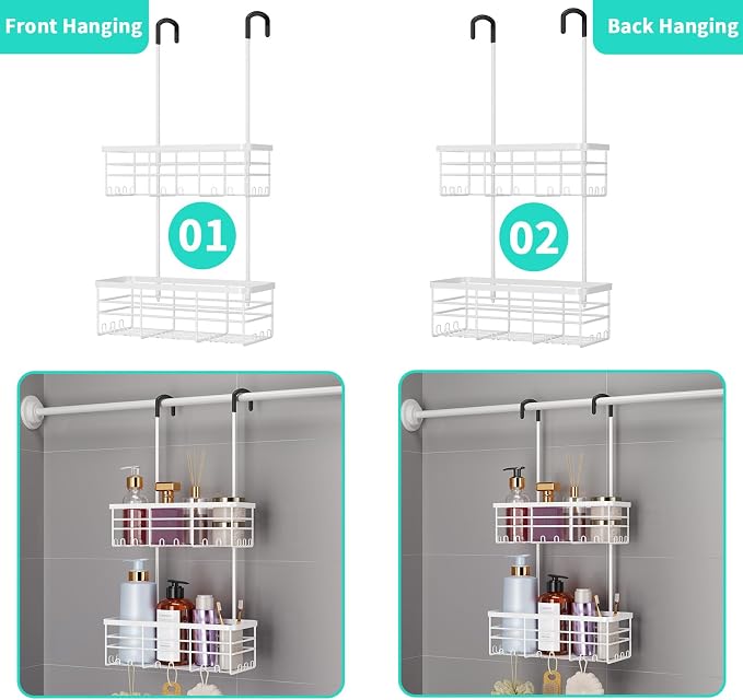 HapiRm Hanging Shower Caddy Organizer - Image 4