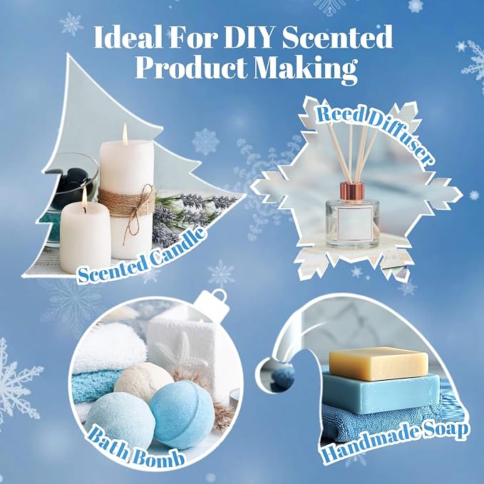 Winter Essential Oils Set, 6 Premium Holiday Fragrance Oil - Image 6