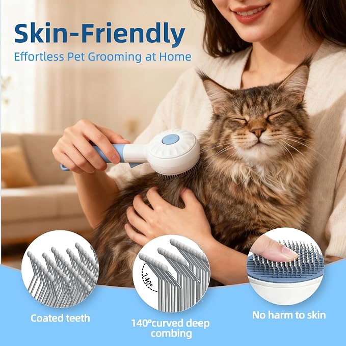 Cat Steam Brush for Shedding & Grooming - Image 5