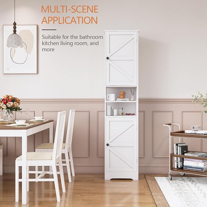 Tall Bathroom Cabinet, Storage Cabinet - Image 4