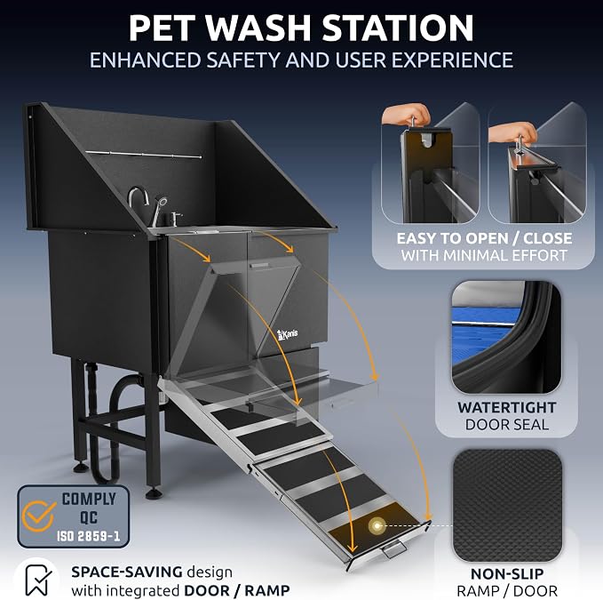 KANIS Black Line Professional Dog Washing Station - Image 3