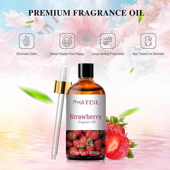 PHATOIL 3.38FL.OZ Strawberry Fragrance Oils - Image 3