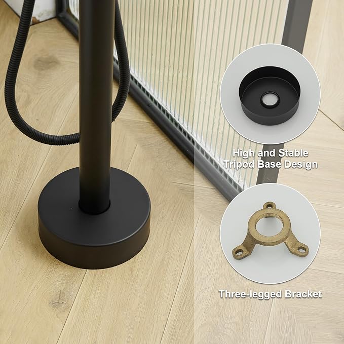 BESy Freestanding Bathtub Faucet Tub Filler Free Standing Floor Mount Stand - Image 7