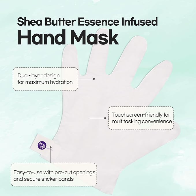 Epielle Nourishing Hand Mask 6 Pairs, Repair and Soften - Image 4
