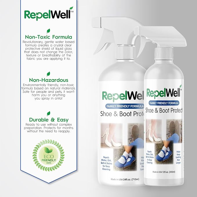Shoe & Boot Stain & Water Repellent Eco-Friendly, Pet-Safe Spray Keeps Fabric - Image 7