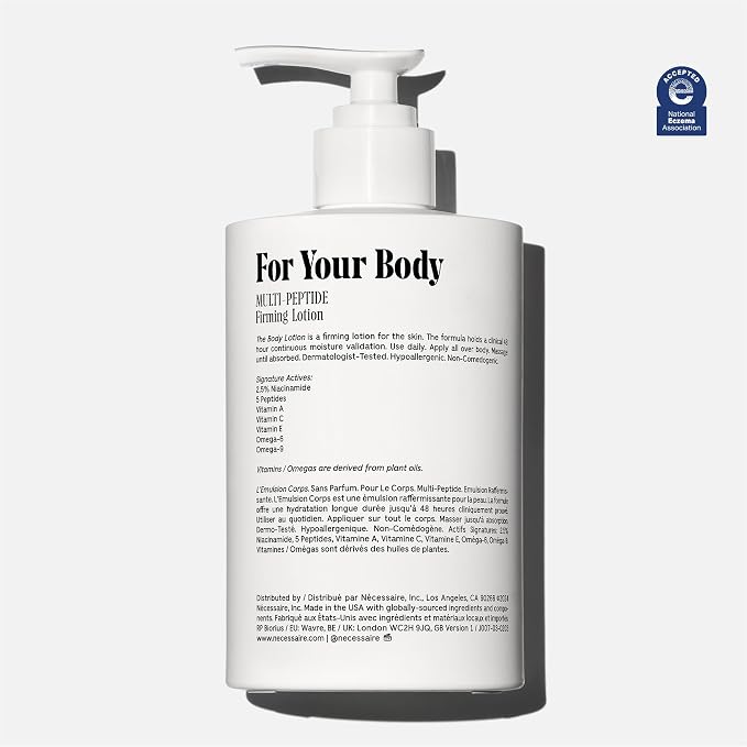 Nécessaire The Body Lotion Fragrance-Free — Unscented Multi-Peptide Body - Image 2