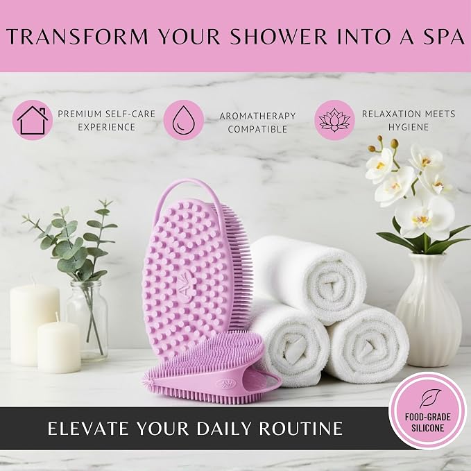 Body Face Scrubber Set Silicone - Image 7