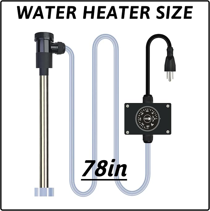 1800W Immersion Water Heater Portable Electric Bathtub & Pool Submersible Water - Image 4