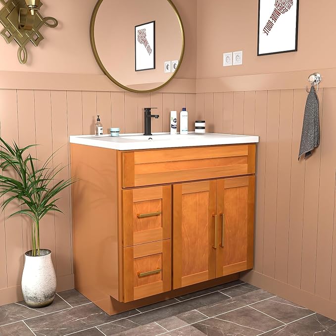KitchenMan Bathroom Vanity 36 Inch Unassembled Sink Cabinet - Image 5