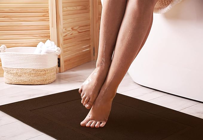 Utopia Towels Cotton Banded Rug, Bath Mats, Not a Bathroom Rug, 21 by 34 Inches - Image 2