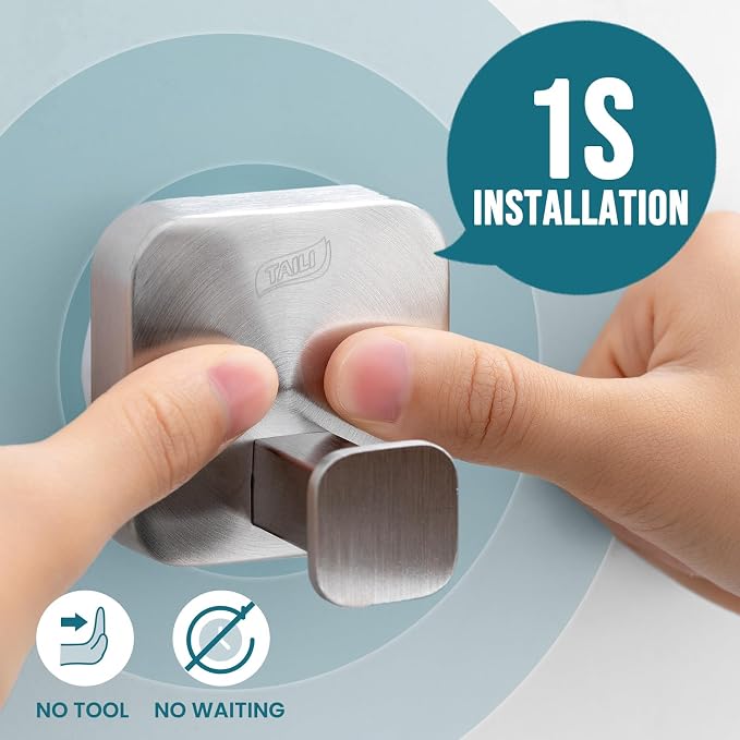 TAILI Thickened 304 Stainless Steel Bathroom Suction Hook - Image 2