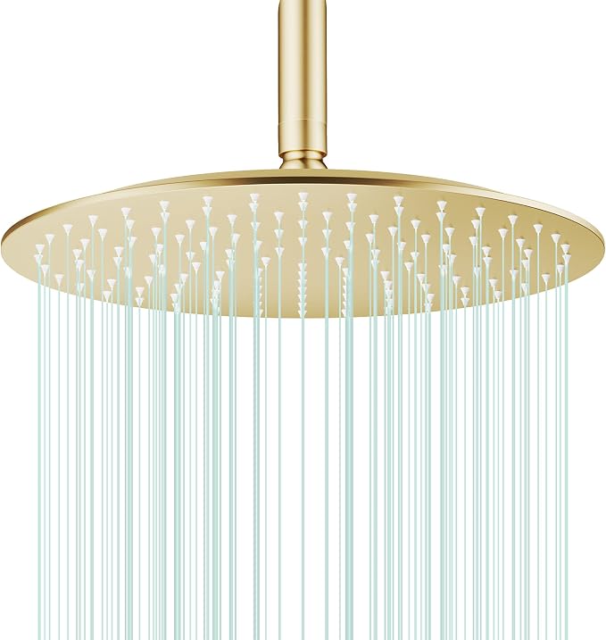 All Metal Rain Shower Head by AULEEND