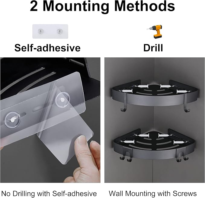 Adhesive Corner Shower Caddy - Image 4