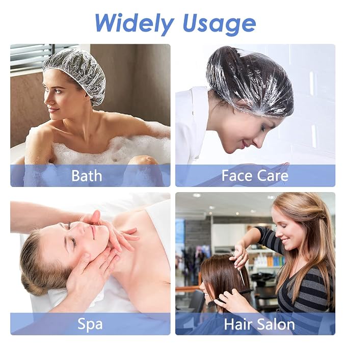 Aquior Shower Cap Disposable, Hotel and Hair Solon, Travel Spa, Home Use… - Image 5