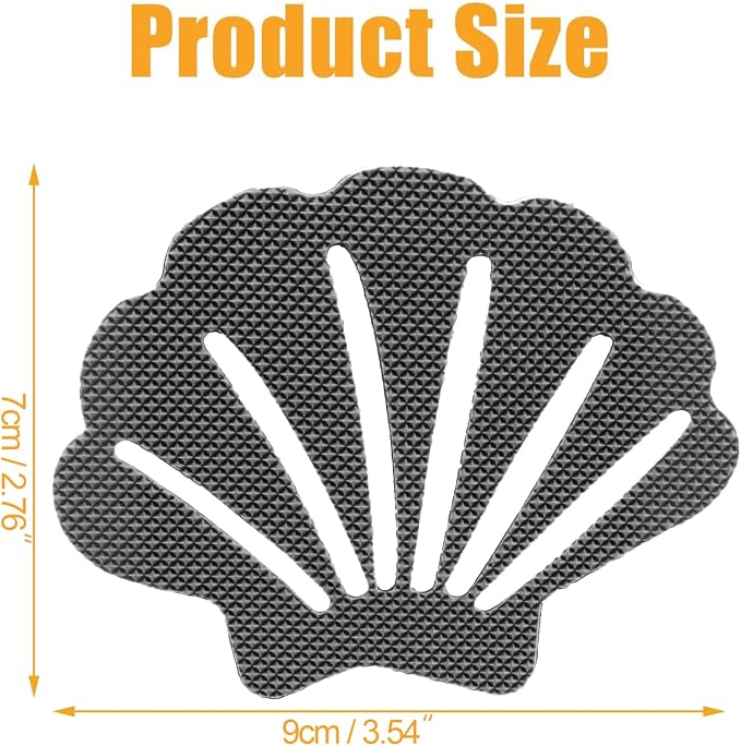 Bathtub Stickers Non Slip, Shell Shaped Tubs Safety Shower Treads, Adhesive - Image 7