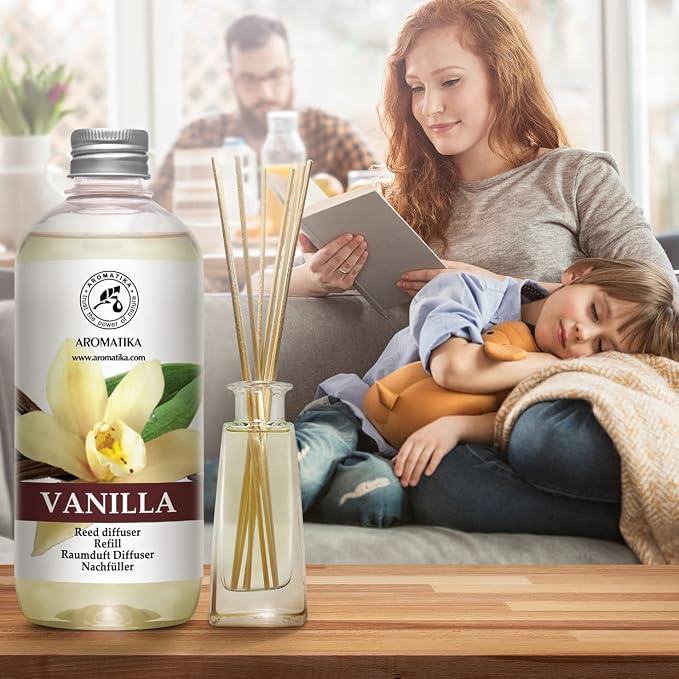 Vanilla Diffuser Refill w/Natural Essential Vanilla Oil 17 Fl Oz - Image 6