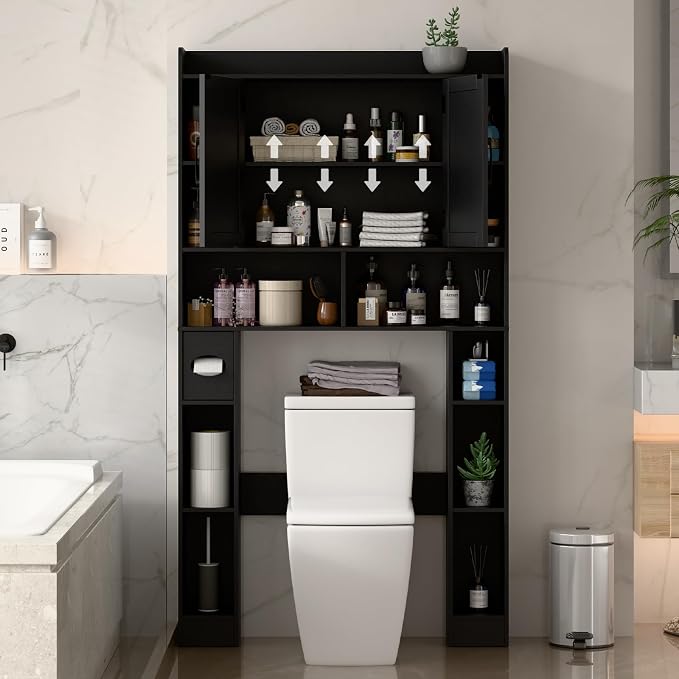 Farmhouse Storage Cabinet Over Toilet - Image 4