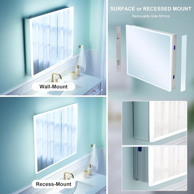 WELLFOR 30" X 30" Medicine Cabinet - Image 9