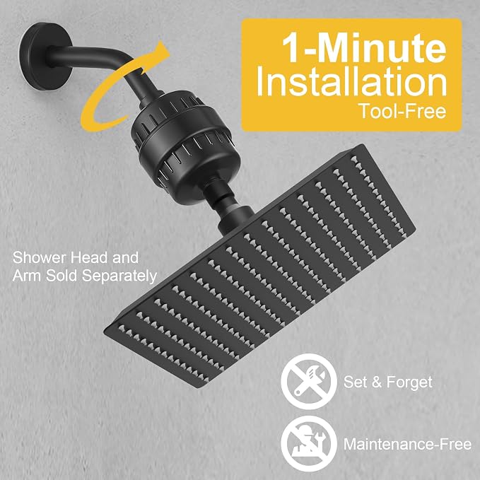 BESy HEAVY DUTY Filter for Hard Water High Output Shower Filtered Universal - Image 6
