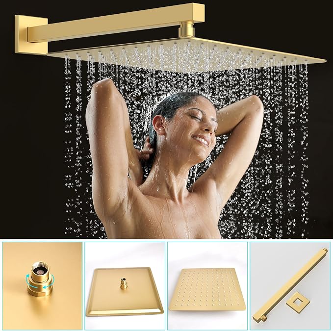 Shower System Modern Rain Brass Faucet Set - Image 5