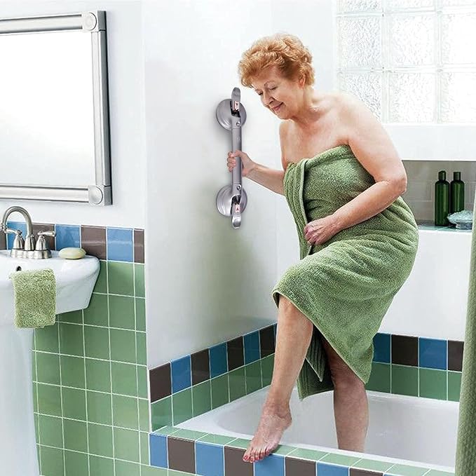 21inch Upgrade Suction Shower Grab Bar, Portable Shower Handle Bar Suction Grip - Image 7