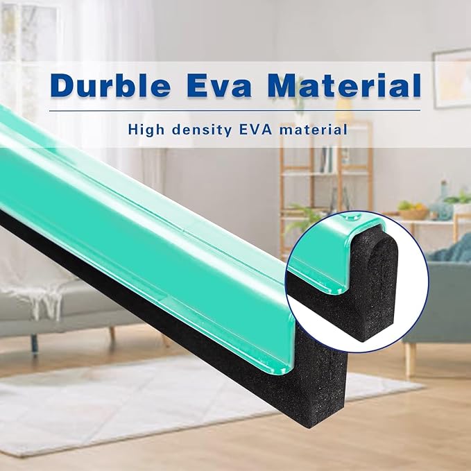 18" Floor Squeegee with 43" Adjustable Aluminum Handle Light Duty Magic Broom - Image 5