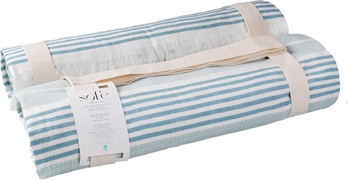 SOFE H&L | LINVIA Foutah Quick Dry Beach Towel Pack of 2 Basic - Image 2