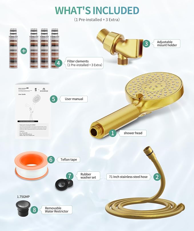SR SUN RISE Filtered Shower Head - Image 9