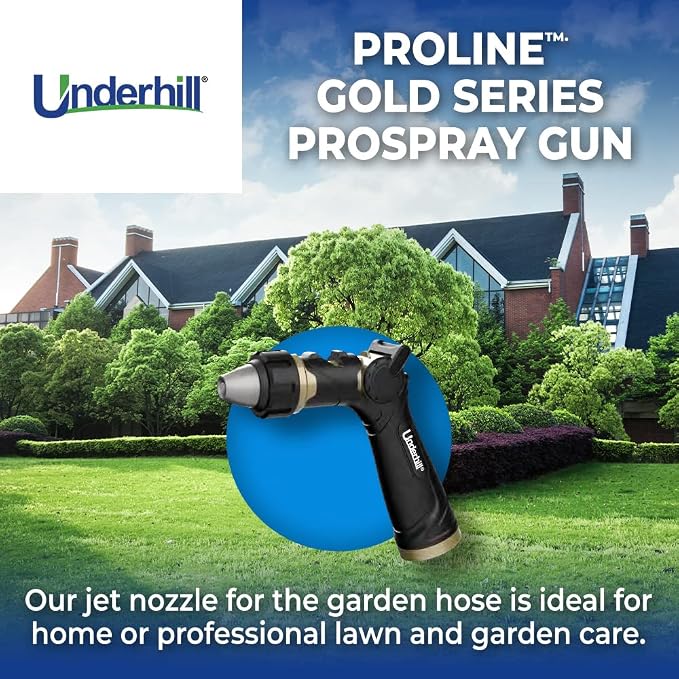 Underhill Prospray Gold Series Garden Water Hose Gun Nozzle Sprayer Head - Image 2