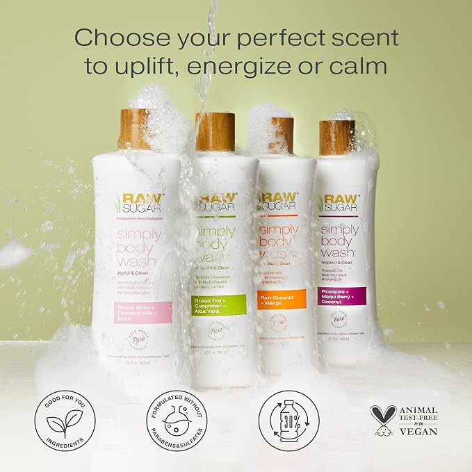 RAW SUGAR Sensitive Skin Simply Body Wash - Image 6