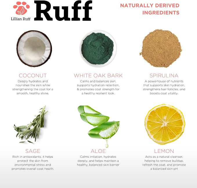 Ruff by Lillian Ruff No-Rinse Waterless Dog Shampoo Spray – Sandalwood Amber – - Image 3