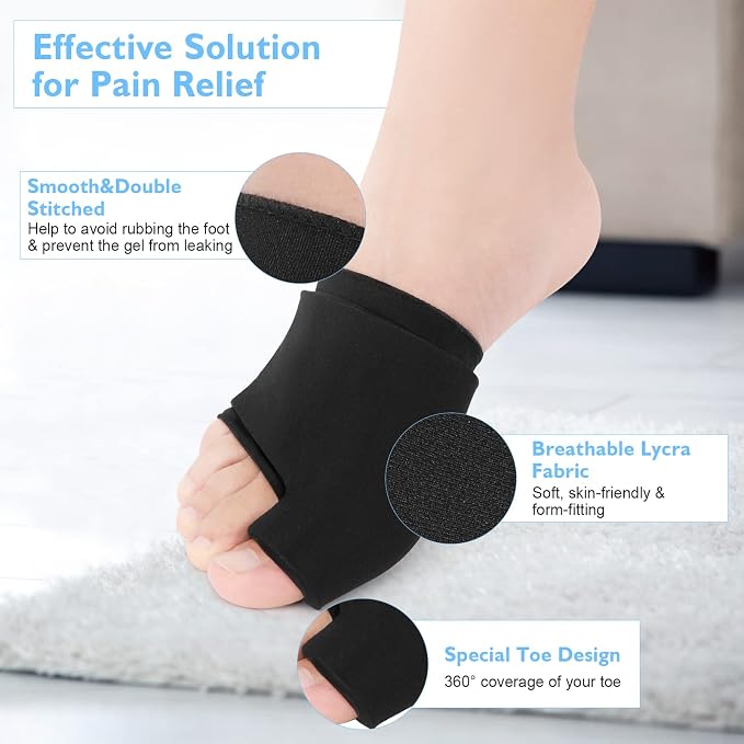 Forefoot Toe Ice Pack, Helthrelife Ball of Foot Pain Relief Cold&Heat Therapy - Image 3