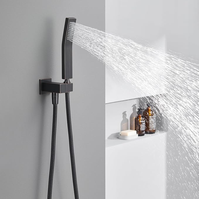 Shower System 12 Inches Rain Shower Combo Set Oil Rubbed Bronze Ceiling Mount - Image 9