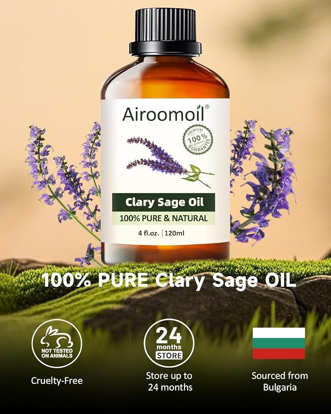 Pure Clary Sage Essential Oil, 100% Natural Clary Sage Oil, Premium Grade - Image 2