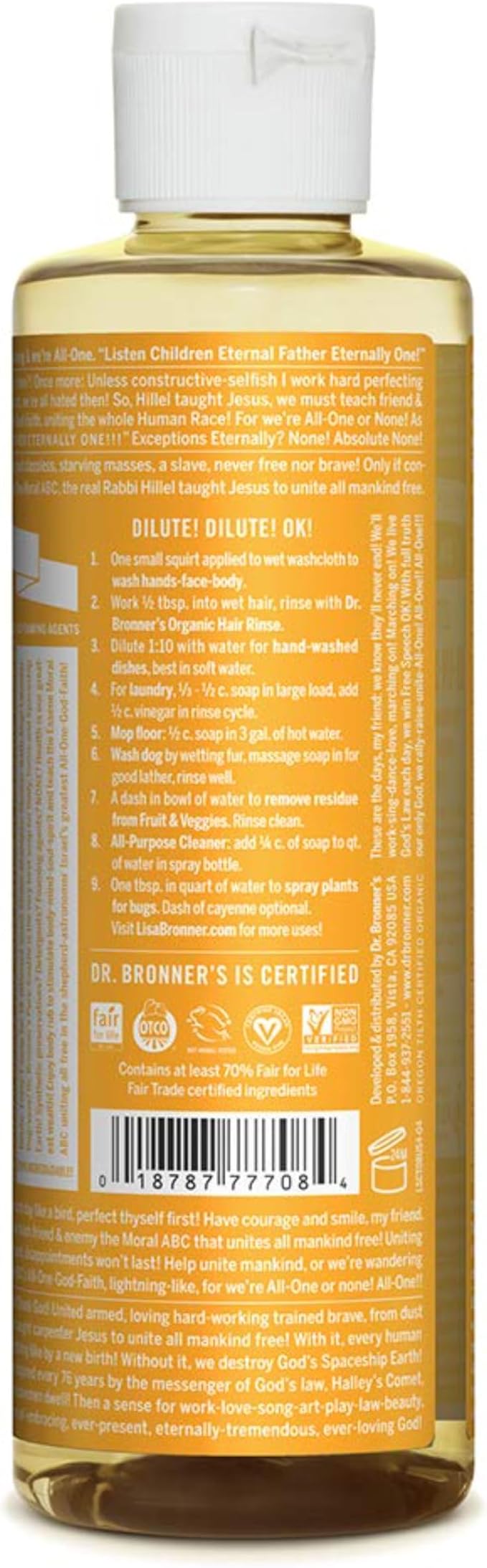 Dr. Bronner's - Pure-Castile Liquid Soap - Made - Image 2