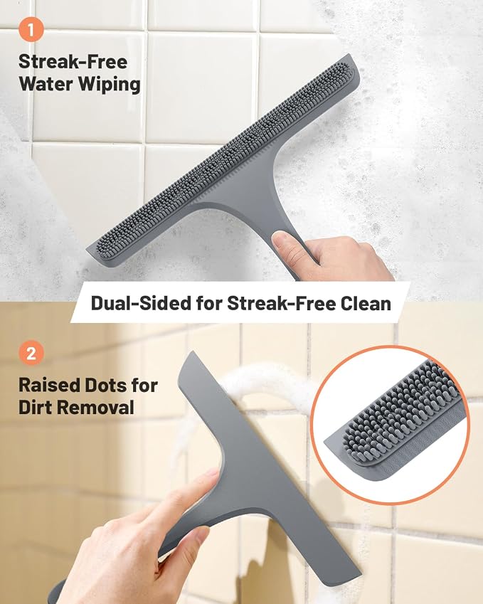 2-in-1 Silicone Shower Squeegee - Image 5