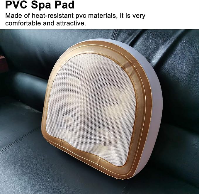 Hot Tub Booster Cushion w/Suction Cups, Inflatable Spa Cushion PVC Bathtub - Image 8
