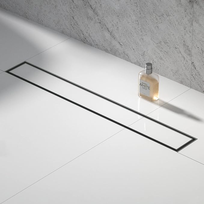 Linear Shower Drain 24", Brushed Floor Drain - Image 8