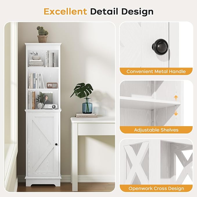 Narrow Bathroom Storage Cabinet - Image 3