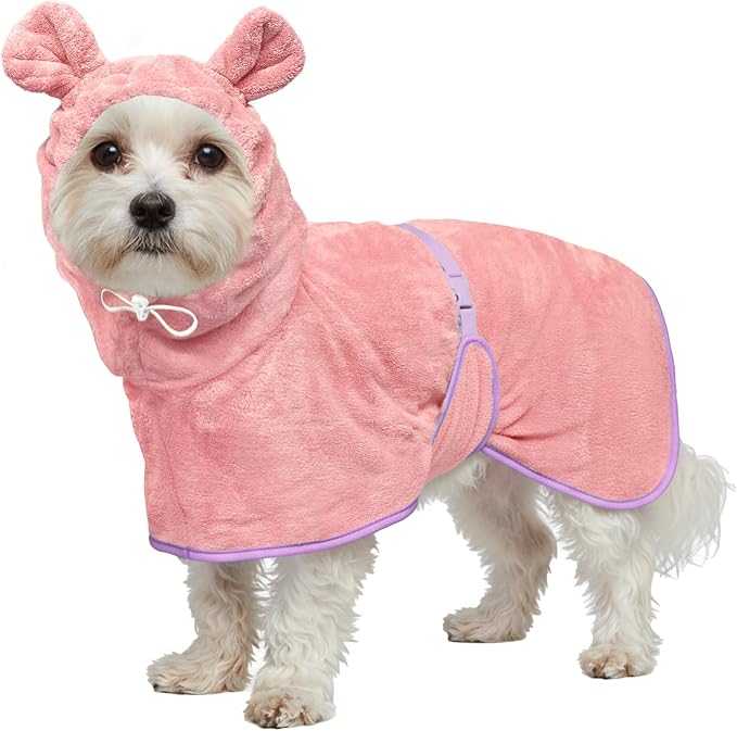 Dog Bathrobe Super Absorbent Towel Robe by HhiMyOct