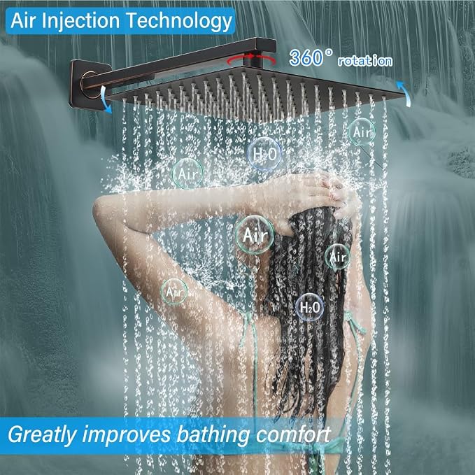 Shower Faucet Set Complete, Wall Mount Shower System - Image 3
