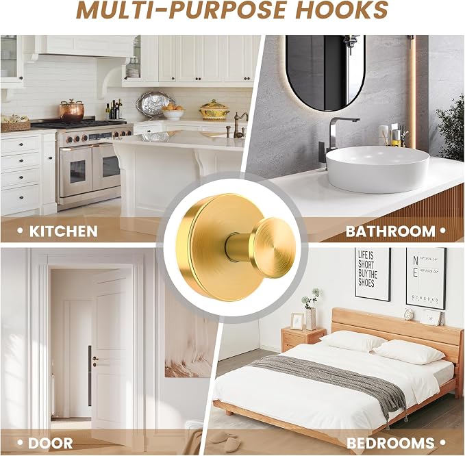 BKV Suction Cup Hooks for Glass Window, Removable Shower Hooks for Inside Shower - Image 3