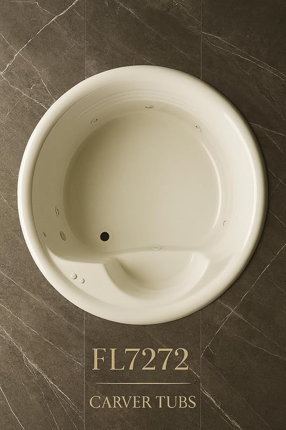 Carver Tubs - FL7272 - Modern Fiberglass Whirlpool Water Massage Two Person - Image 3